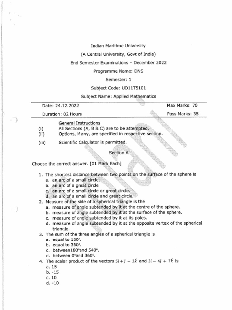 Maths QP 2022 | PDF | Sphere | Circle