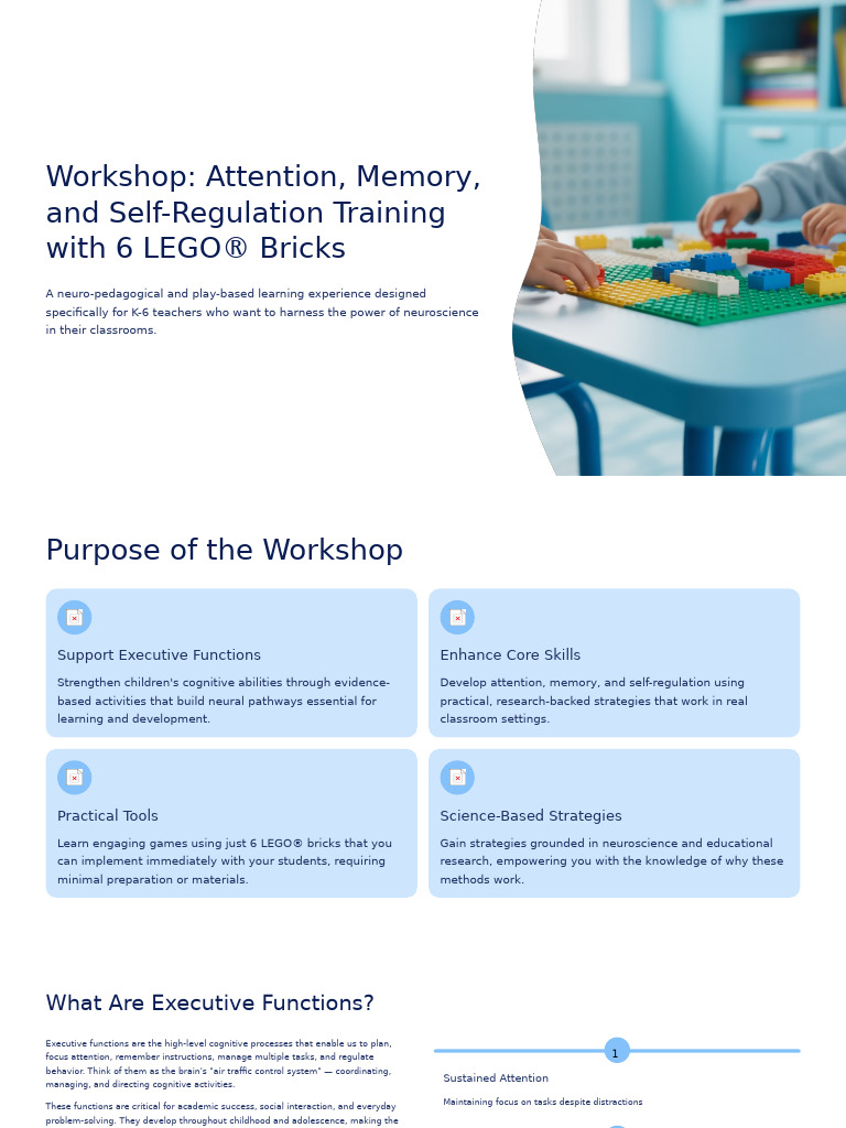 LEGO® Bricks for Cognitive Skills Training | PDF | Learning | Executive ...