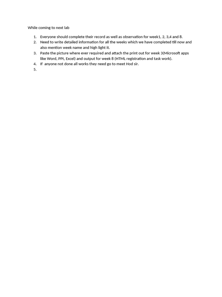 Lab Record Submission Guidelines | PDF