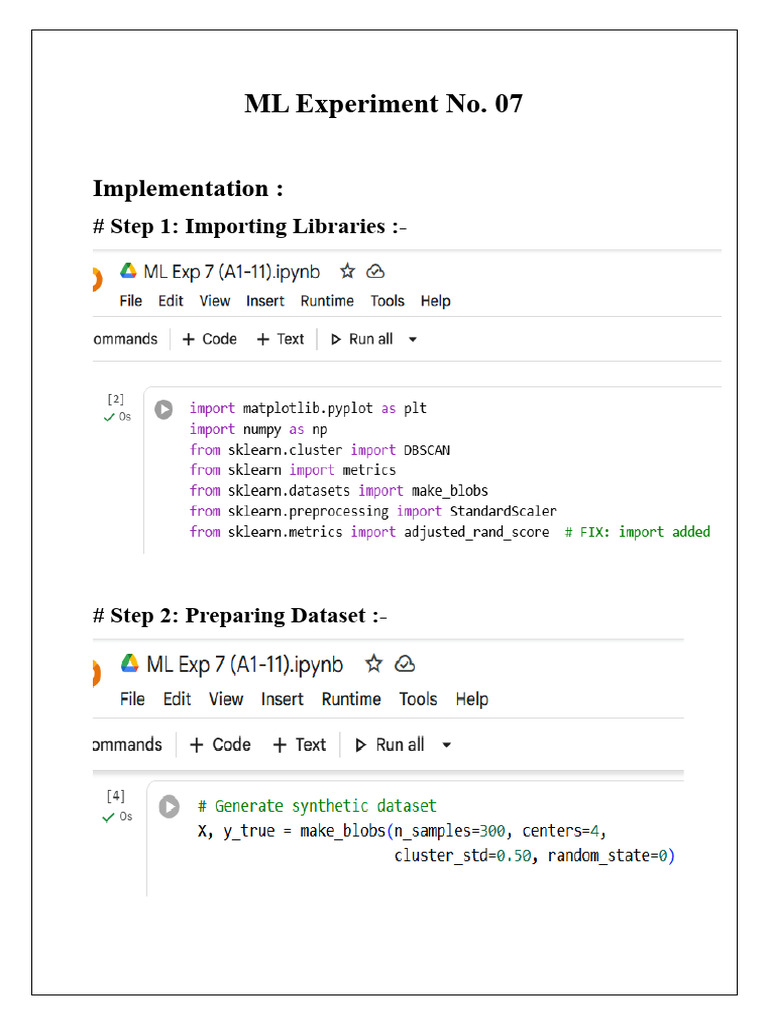ML Exp 7 | PDF