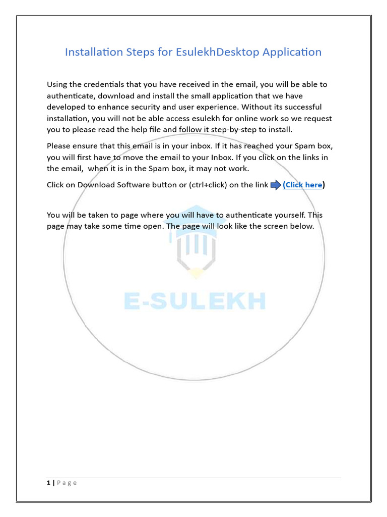 Esulekh Desktop App Installation Guide | PDF | Icon (Computing) | User ...