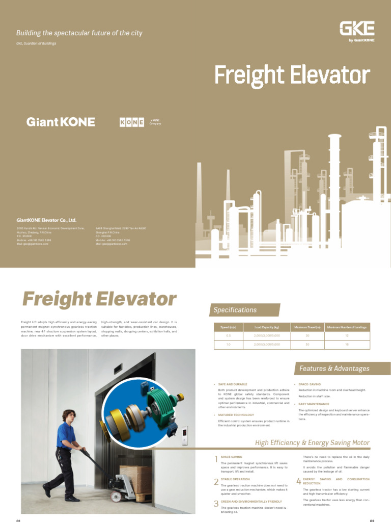 Energy-Efficient Freight Elevators | PDF | Elevator | Energy Conservation