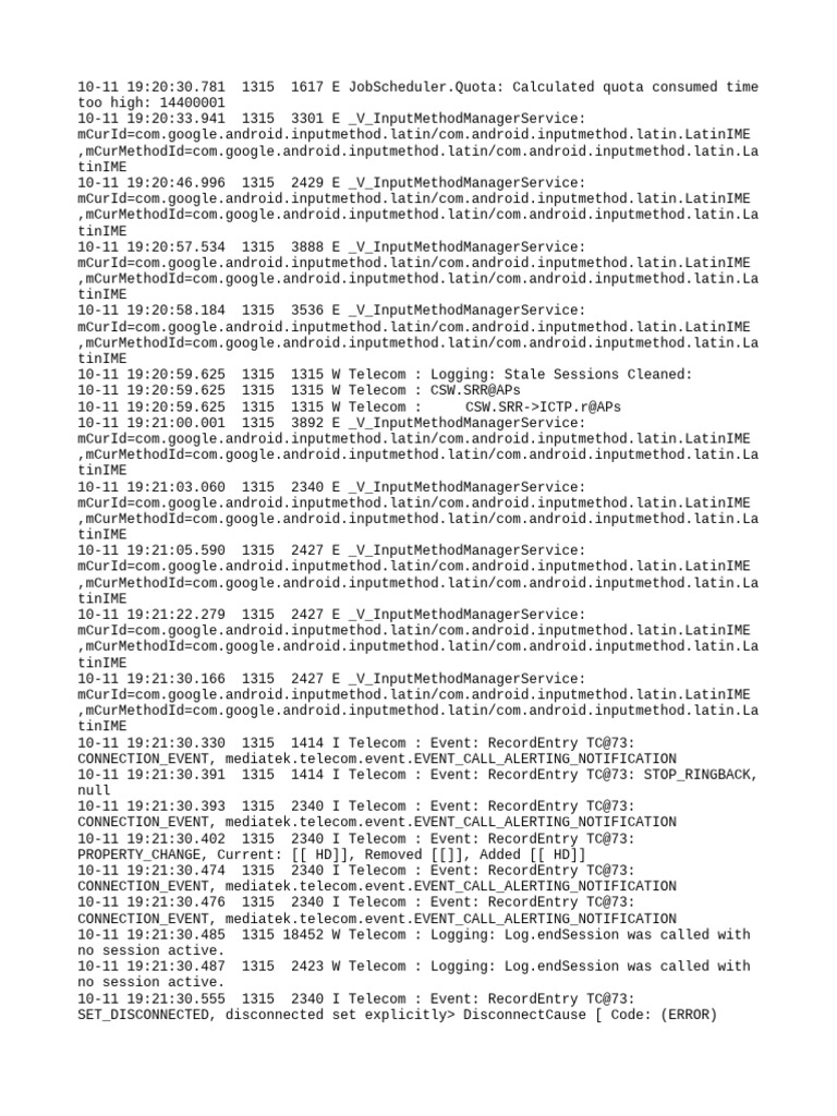Log | PDF | Computing | System Software