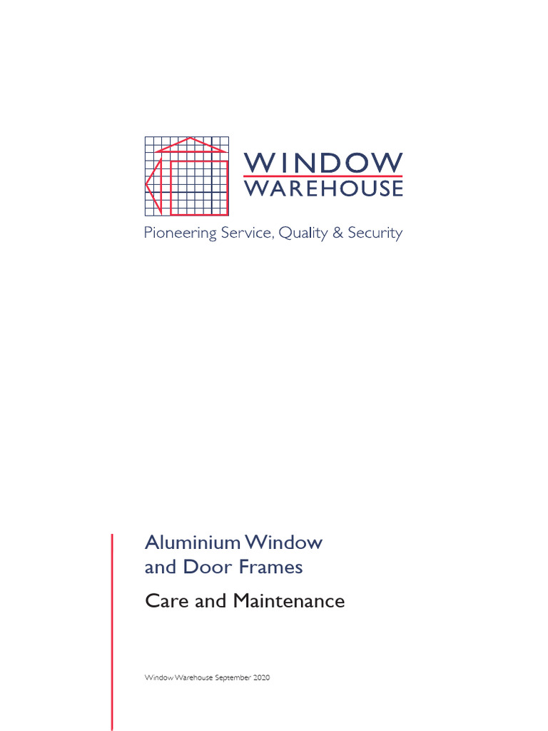 Aluminium Windows Maintenance Guide | PDF | Corrosion | Window