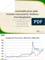 Did The Commodity Price Spike Increase Rural Poverty: Evidence From Bangladesh