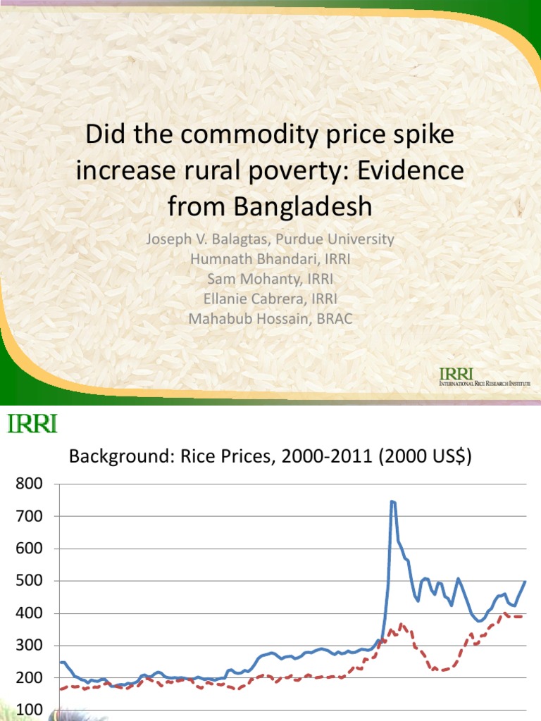 Impact of Rice Price Spike on Rural Poverty | PDF | Migrant Worker ...