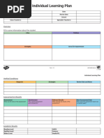 Individual Learning Plan Template | PDF