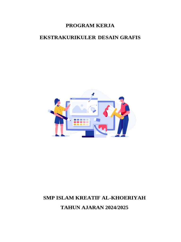 Program Kerja Ekstrakurikuler Desain Grafis | PDF