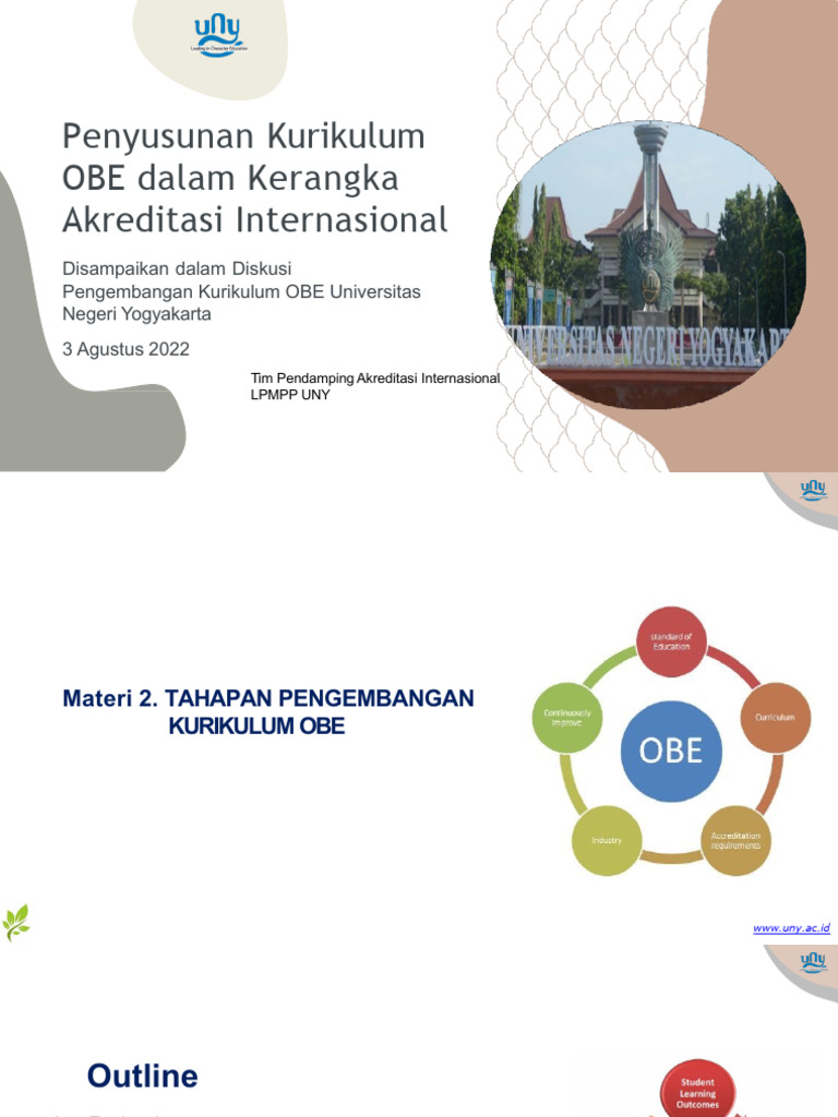 Pengembangan Kurikulum OBE untuk Akreditasi | PDF
