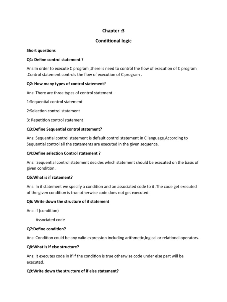 Computer CH 3 Short | PDF