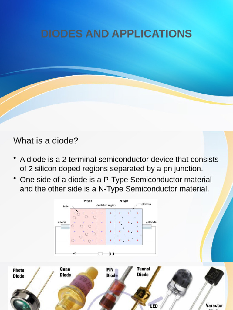 Lesson 3 Diodes and Applications | PDF | P–N Junction | Diode