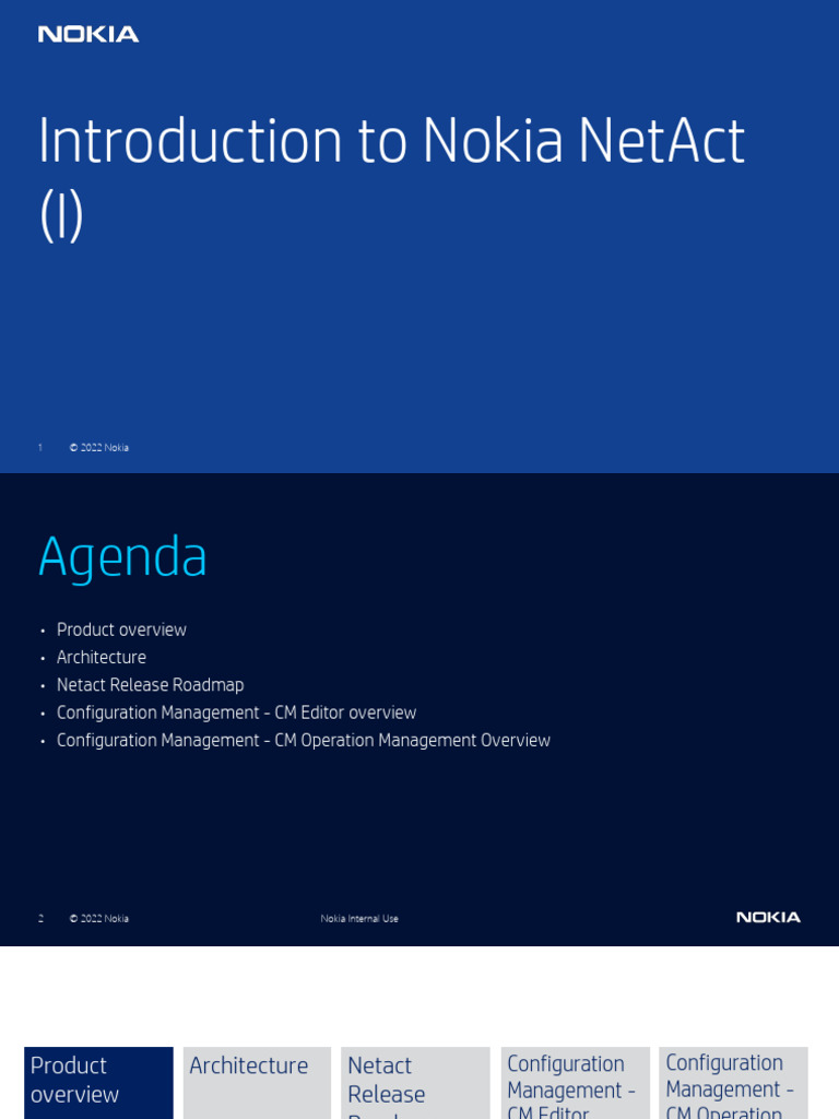 Introduction to Nokia NetAct Overview | PDF | Parameter (Computer ...