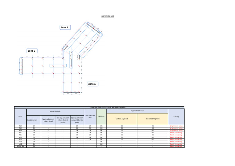 Rebar Spacing and Casting Inspection Guide | PDF | Secondary Sector Of ...