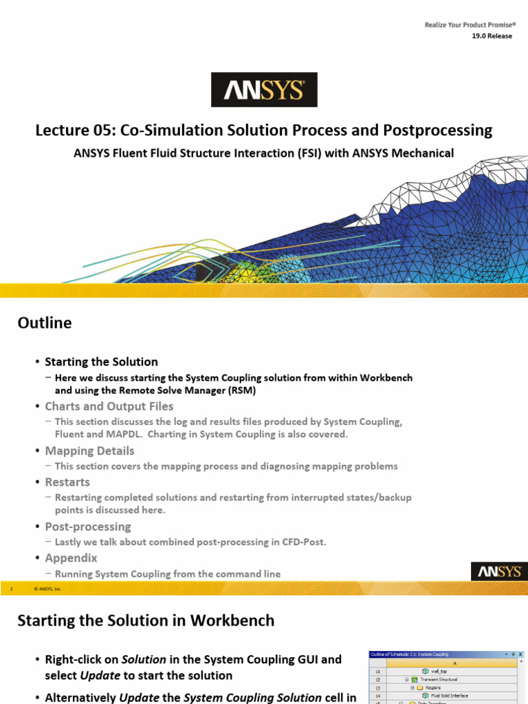 FSI Co-Simulation Process in ANSYS | PDF | Command Line Interface ...