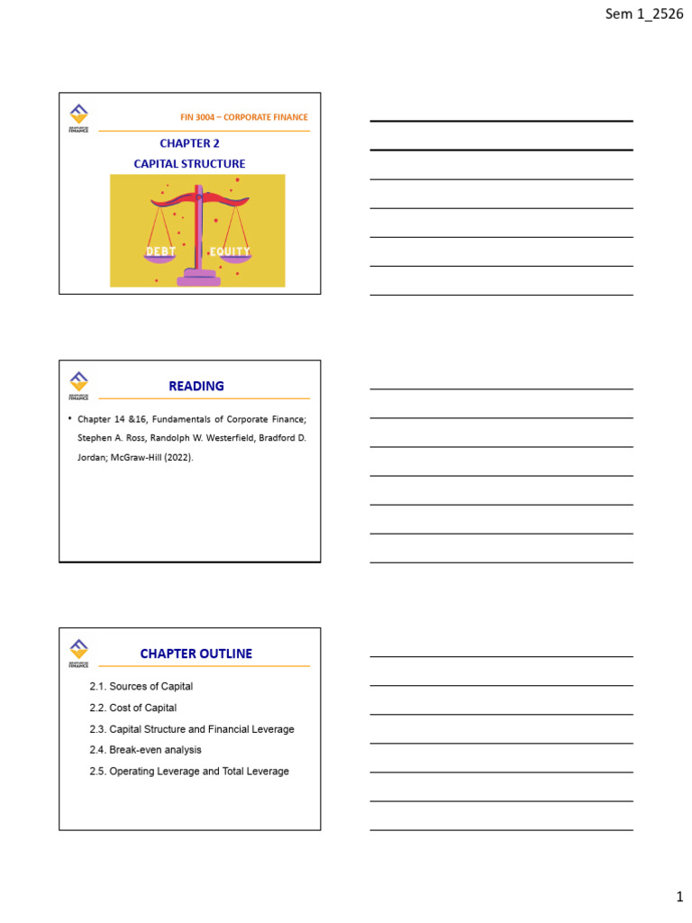 Understanding Capital Structure in Finance | PDF | Capital Structure ...
