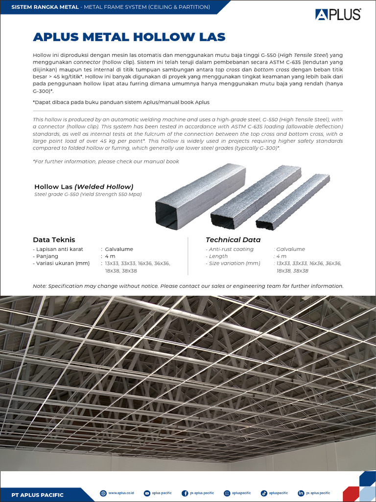 Aplus Metal Frame System Overview | PDF | Materials Science | Physical ...