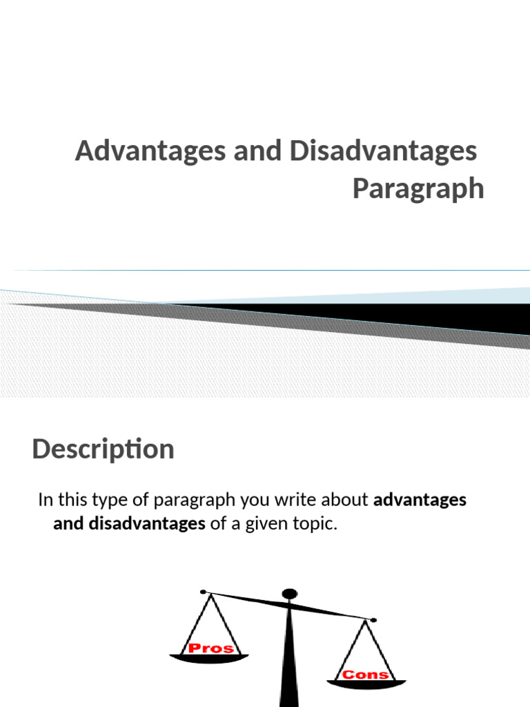 How to Write Advantages and Disadvantages | PDF