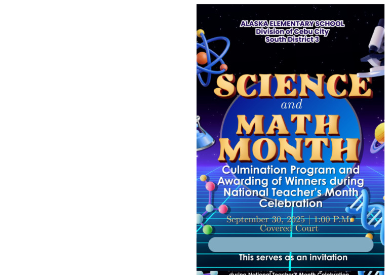 Science Math Teachers Day Program | PDF