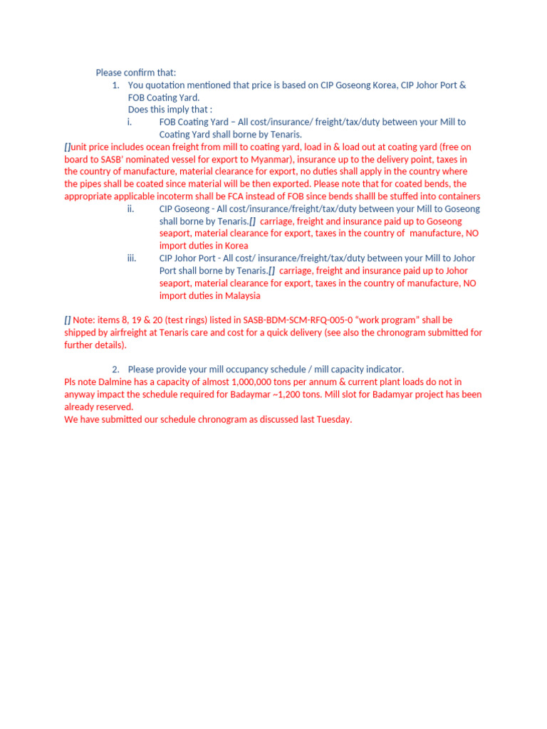 Incoterm Info | PDF