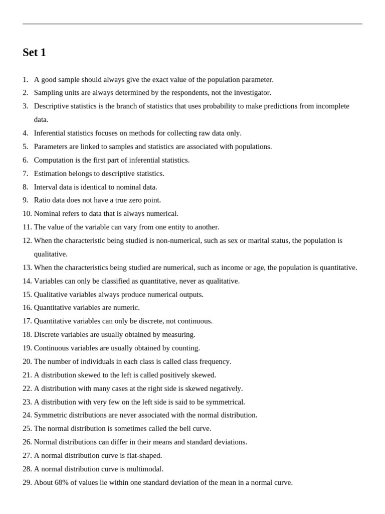 Understanding Statistics: Key Concepts | PDF | Statistics | Mann ...