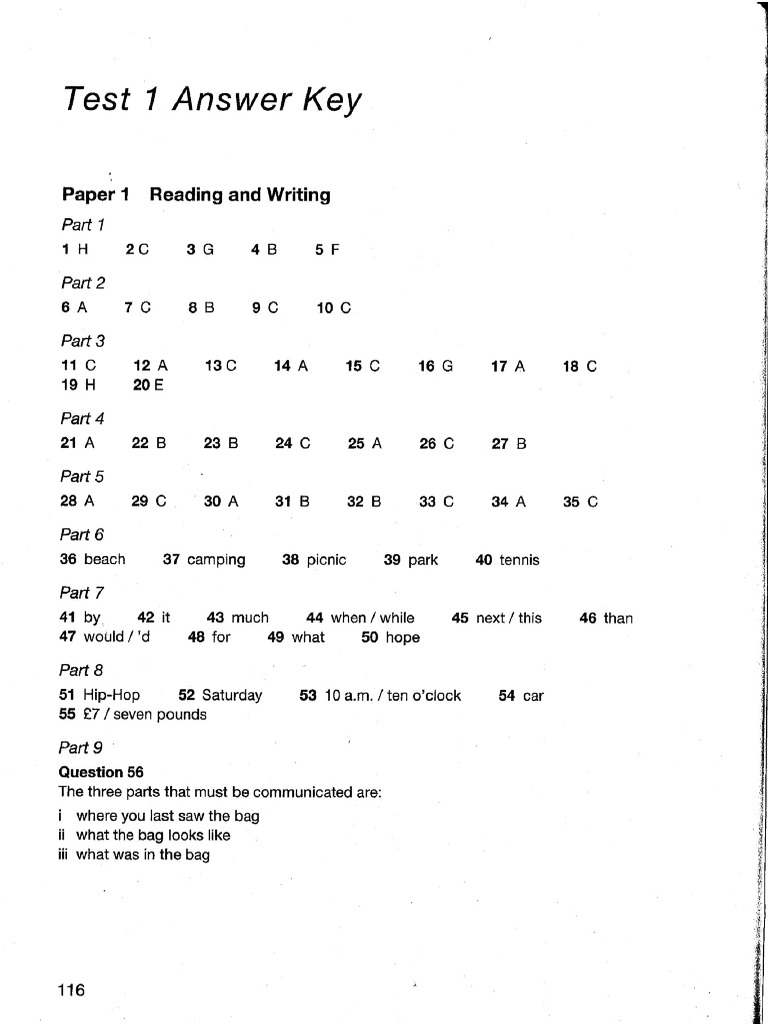 Answer Key 7 | PDF