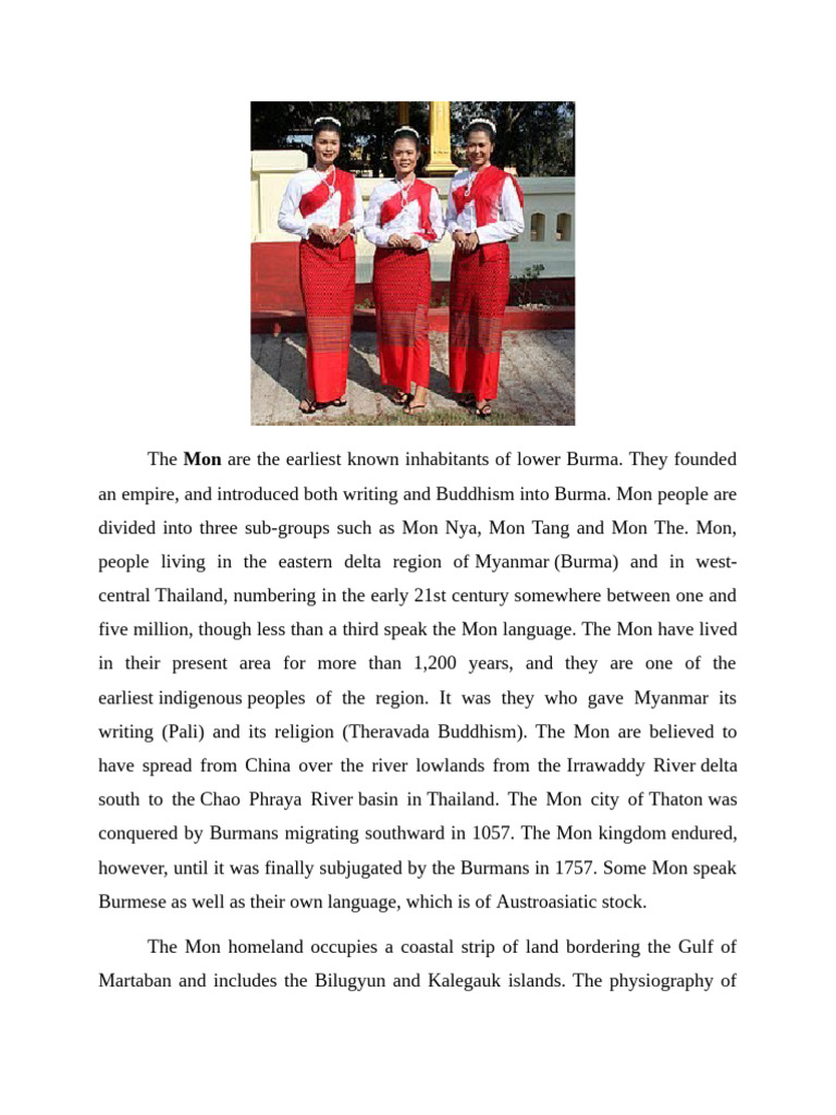 Brief History of Mon People | PDF | Southeast Asia