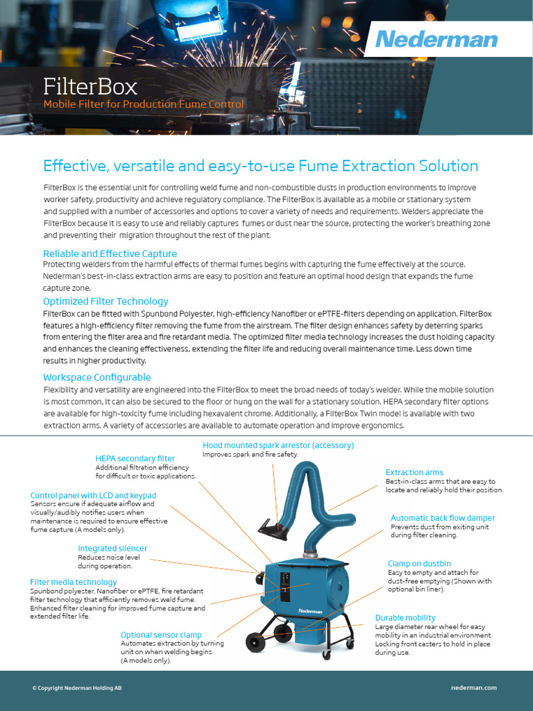 FilterBox: Advanced Fume Extraction System | PDF | Welding | Construction