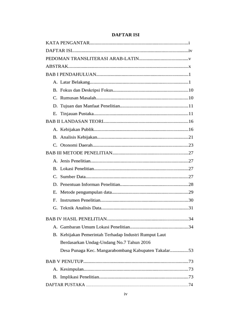 Daftar Isi | PDF