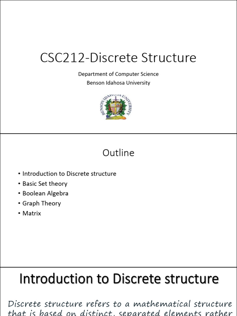 Discrete Structures in Computer Science | PDF | Discrete Mathematics ...