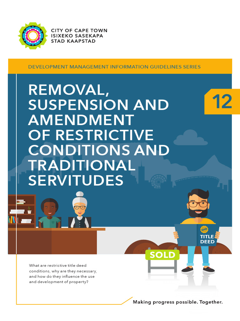 Removing and Amending Title Deed Conditions | PDF | Covenant (Law) | Deed
