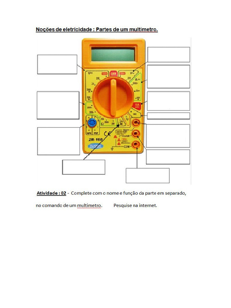 Atividade Multimetro | PDF