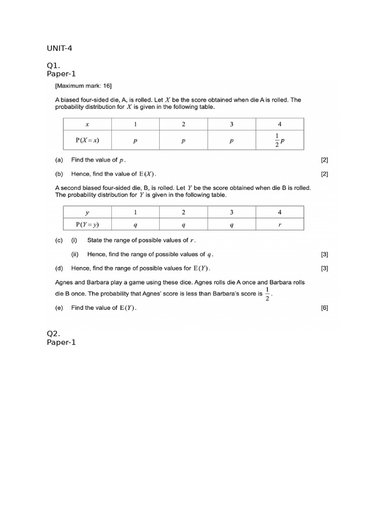 UNIT 4 Worksheet | PDF