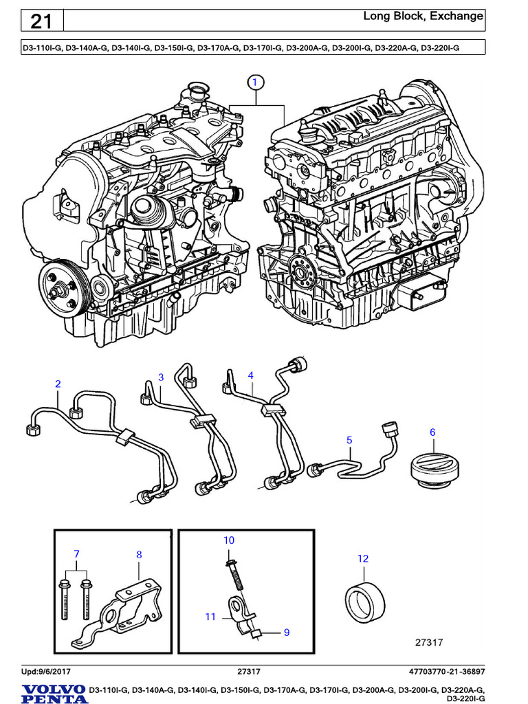 D3 Engine Parts List and Specifications | PDF | Belt (Mechanical ...