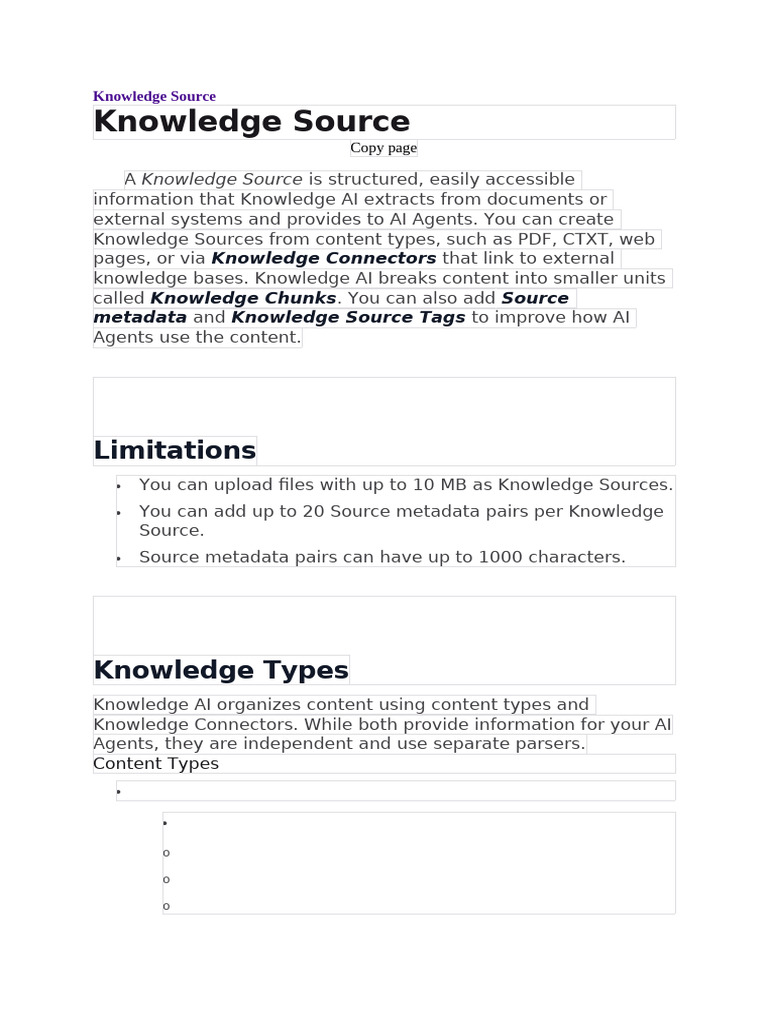 Understanding Knowledge Sources in AI | PDF | Metadata | Tag (Metadata)