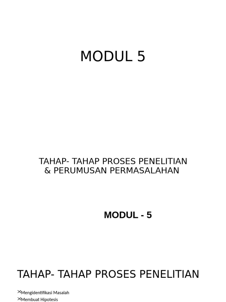 MODUL 5 | PDF