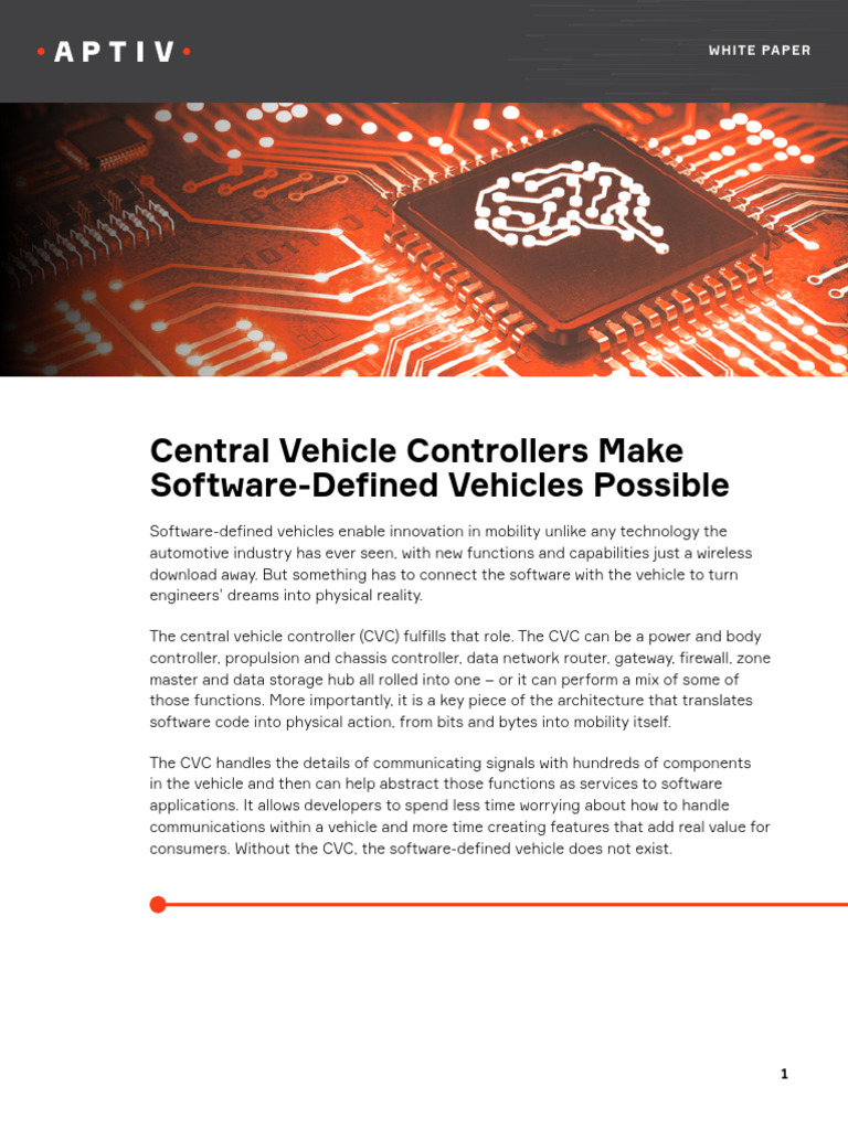 Central Vehicle Controller Explained | PDF | Computer Network | Mobile App