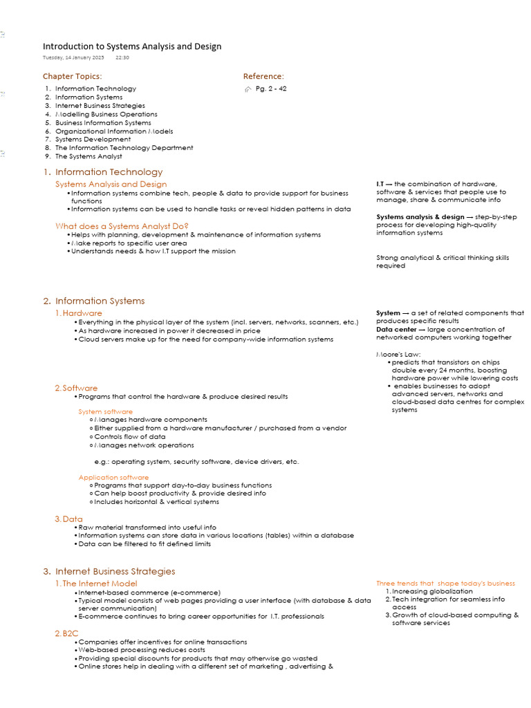 Overview of Information Systems and IT | PDF | System | Databases