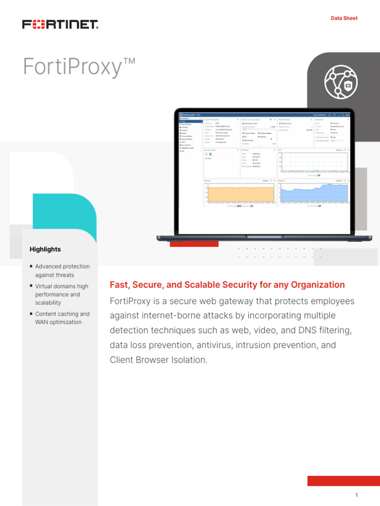 FortiProxy 2000G Data Sheet Overview | PDF | Proxy Server | World Wide Web