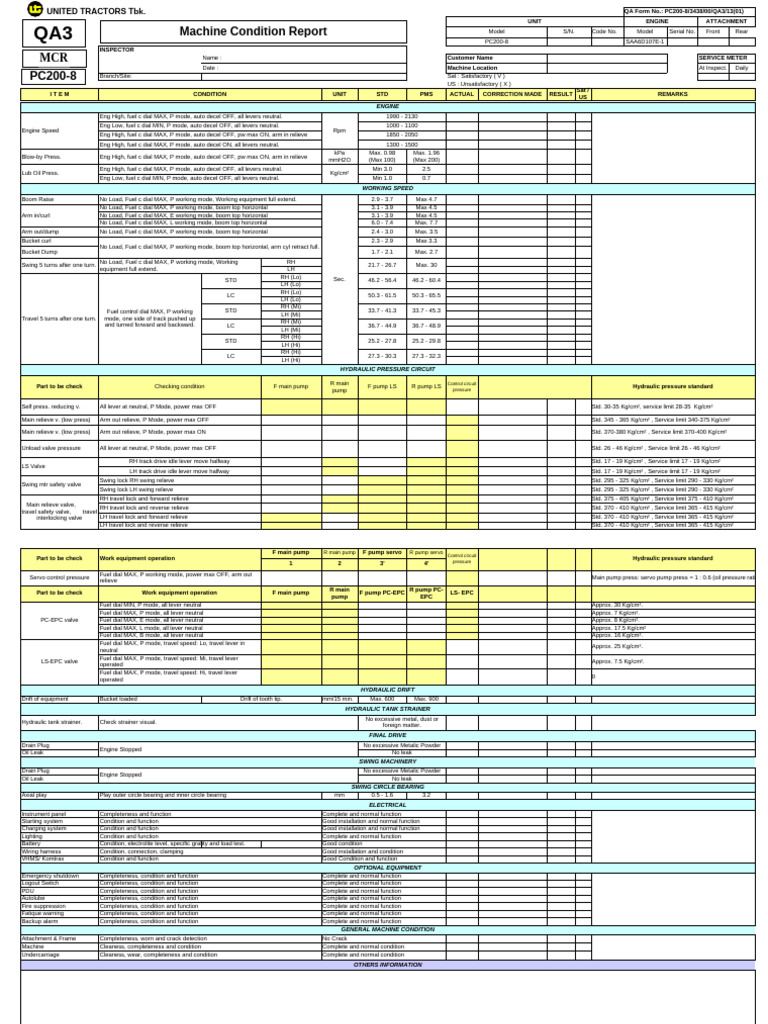 MCR PC200-8 (3438) | PDF | Pump | Diesel Engine
