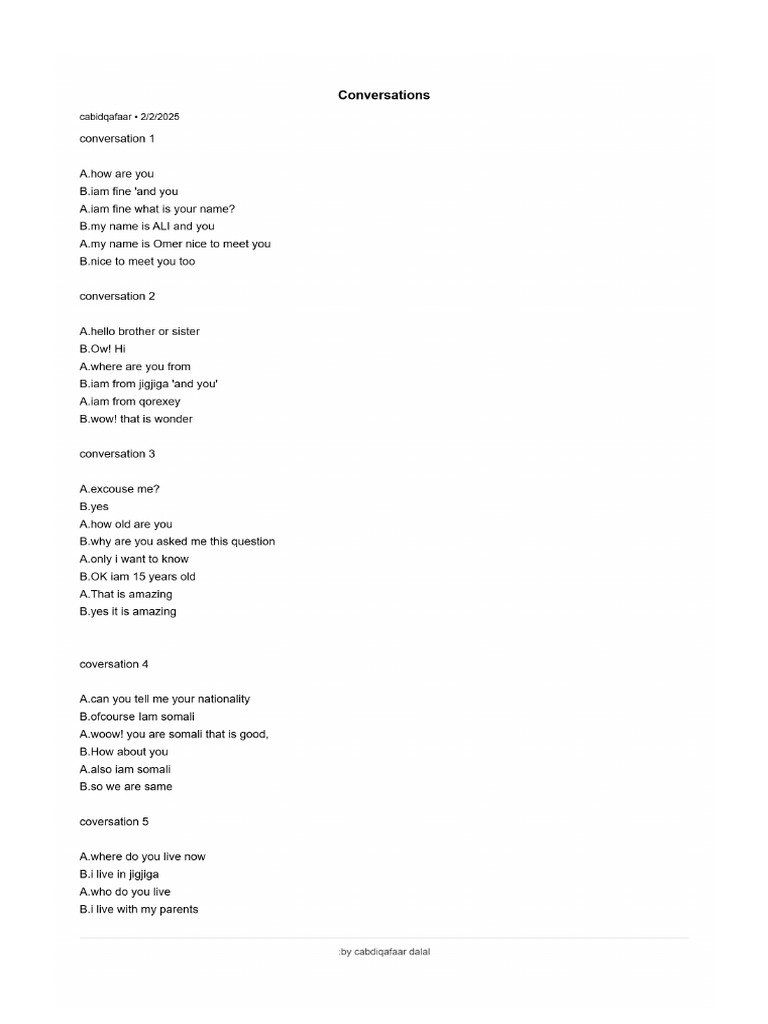 Conversations | PDF