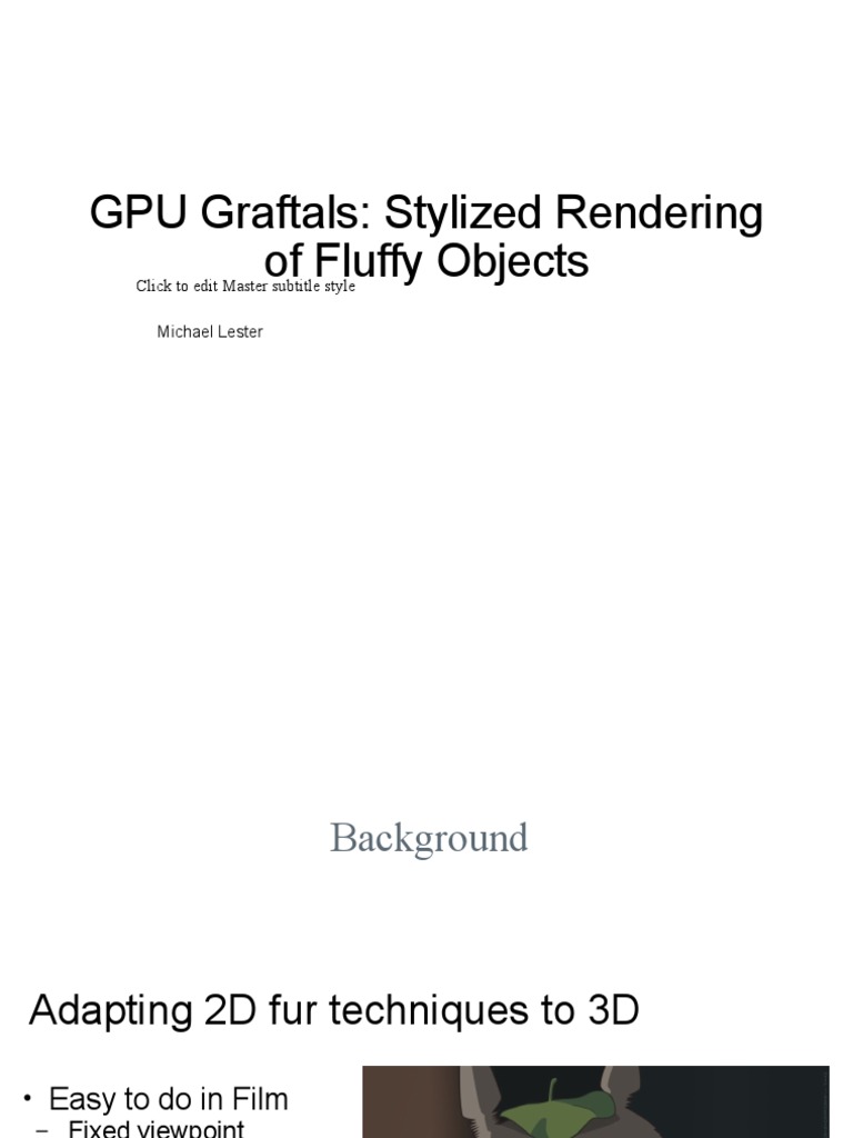 GPU Graftals for Stylized Grass Rendering | PDF | Shader | Graphics ...