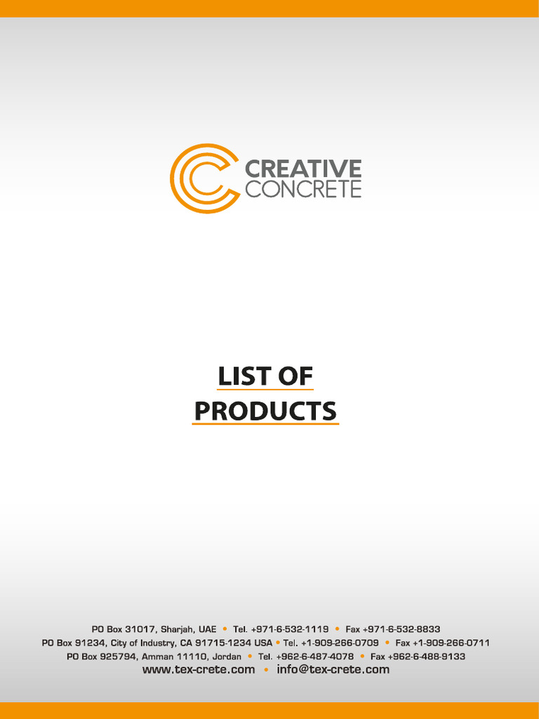 CCC Product List | PDF