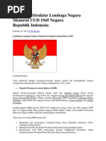 Download Profil Dan Struktur Lembaga Negara Menurut UUD 1945 Negara Republik by ujangsmf SN93616376 doc pdf
