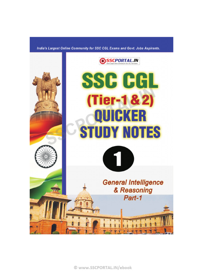 SSC CGL & CHSL Reasoning Notes PDF | PDF