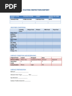 Daily Coating Inspection Report | PDF | Paint | Industries