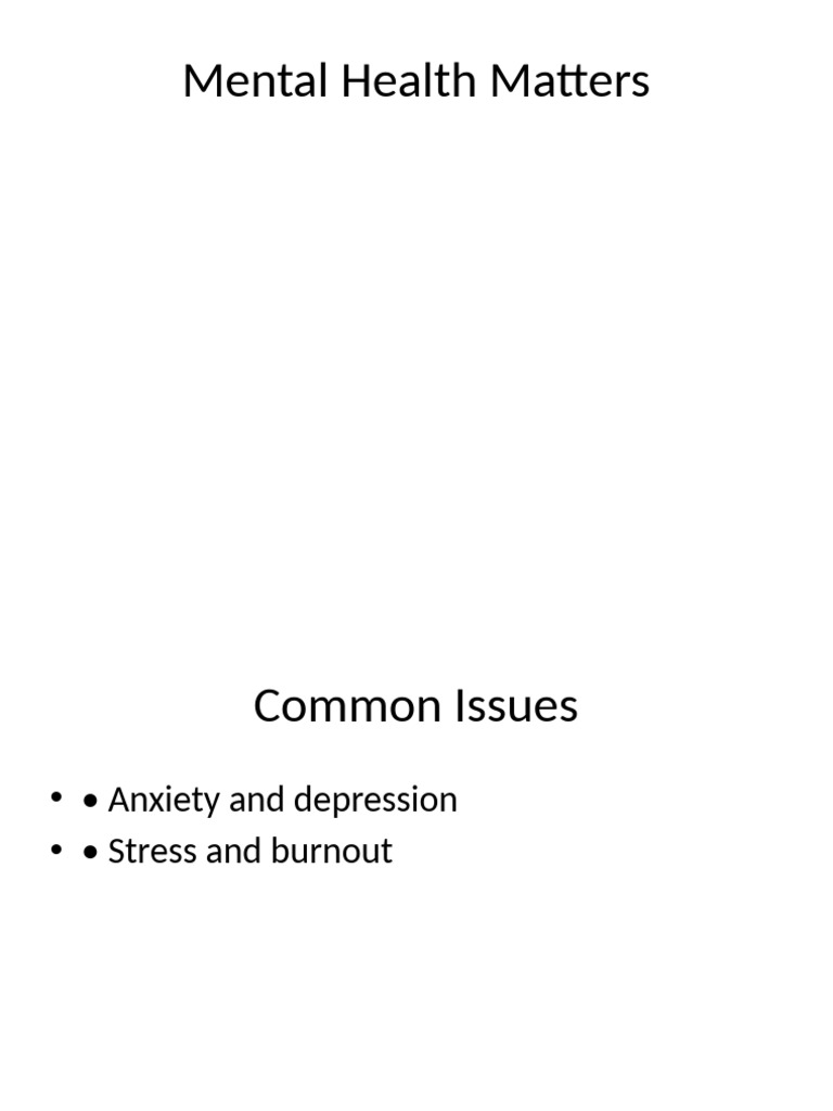 Mental Health | PDF