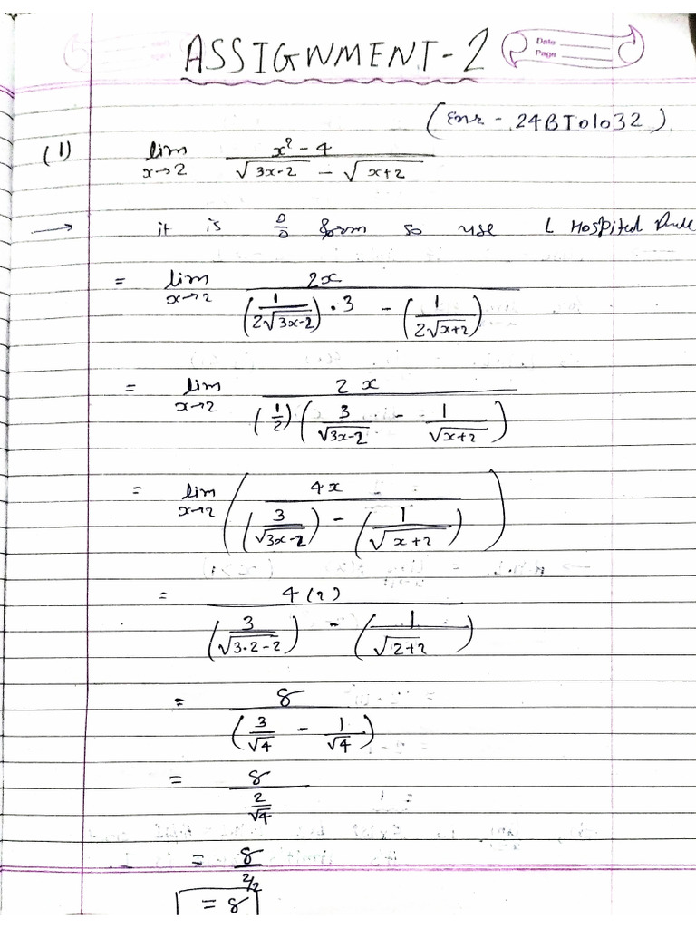 Assignment 2 Maths TT | PDF