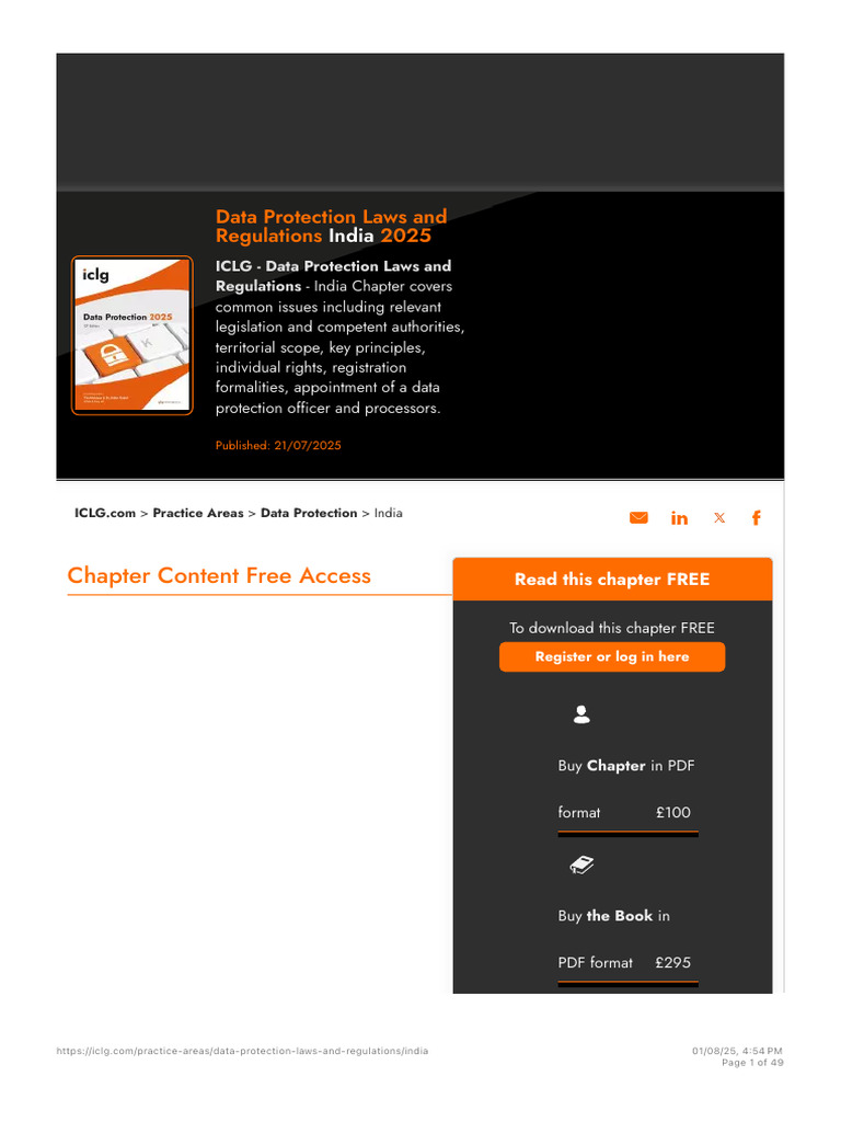 India Data Protection Laws 2025 Guide | PDF | Http Cookie | Fiduciary