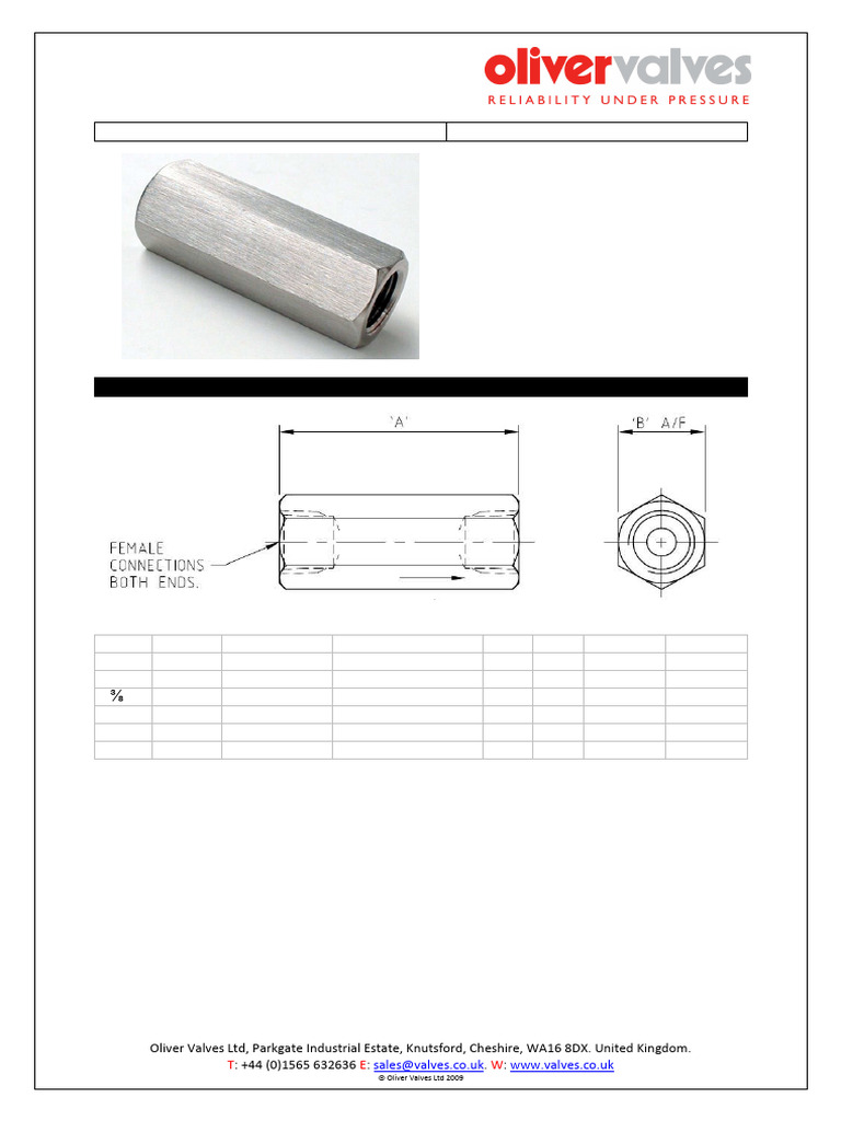 Check Valve Product Data Sheet | PDF