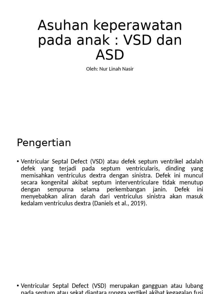 Askep Asd Dan Vsd | PDF
